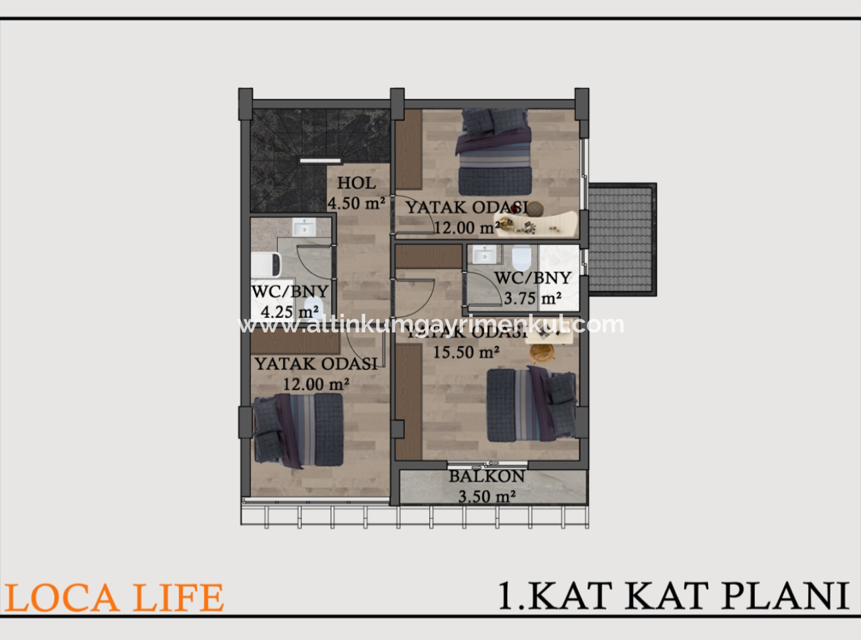 Didim-Mavisehirde-Sale-3-1-Pool-Sitede-Villa