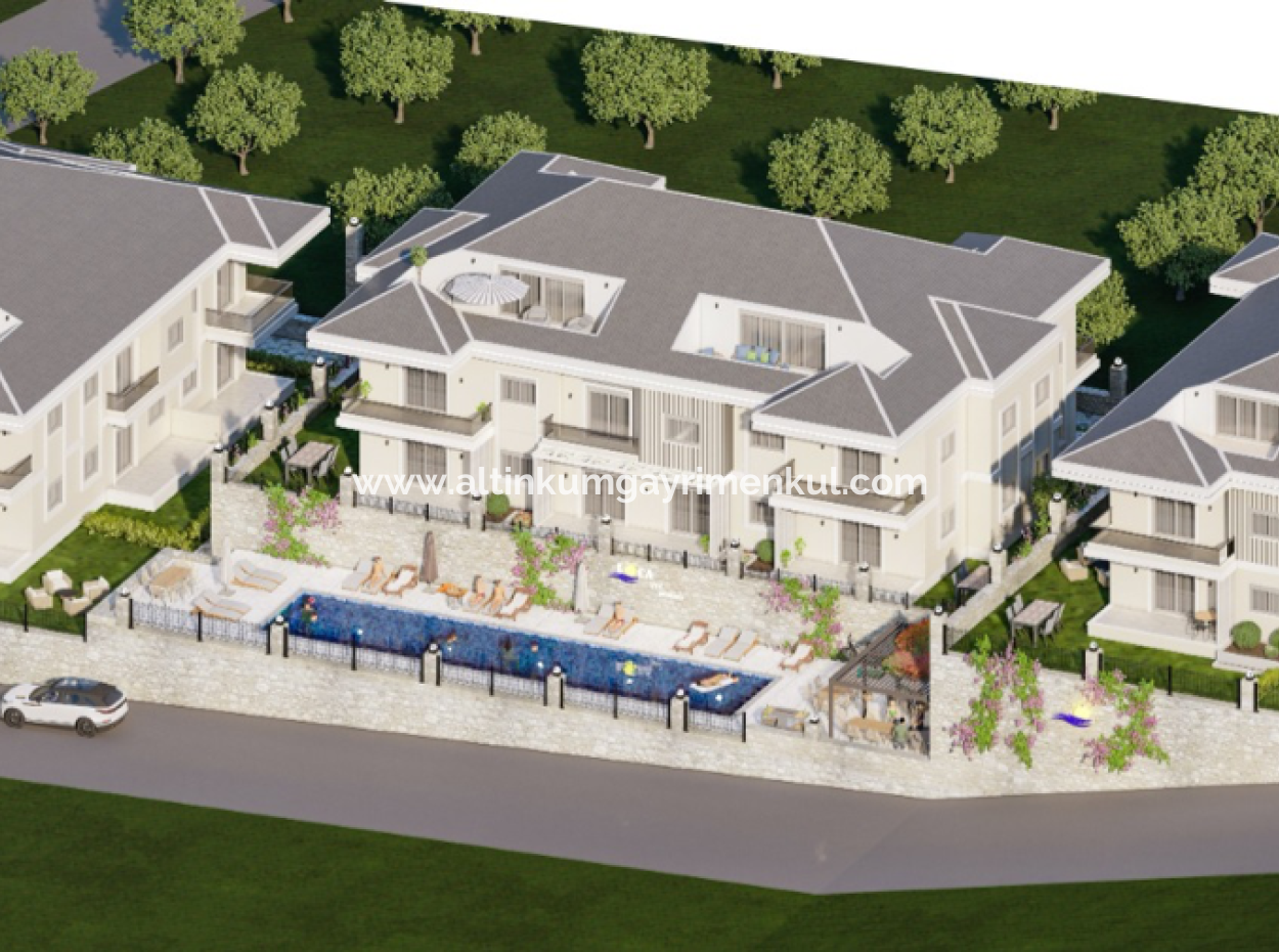 Zero Apartments For Sale In Didim Mavisehir On Site With Sea View Pool