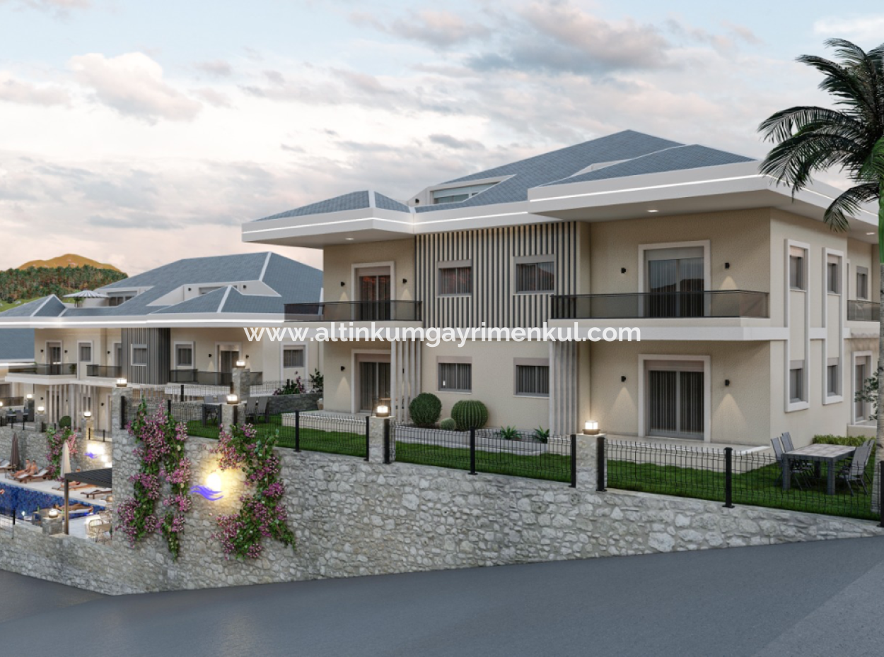 Zero Apartments For Sale In Didim Mavisehir On Site With Sea View Pool