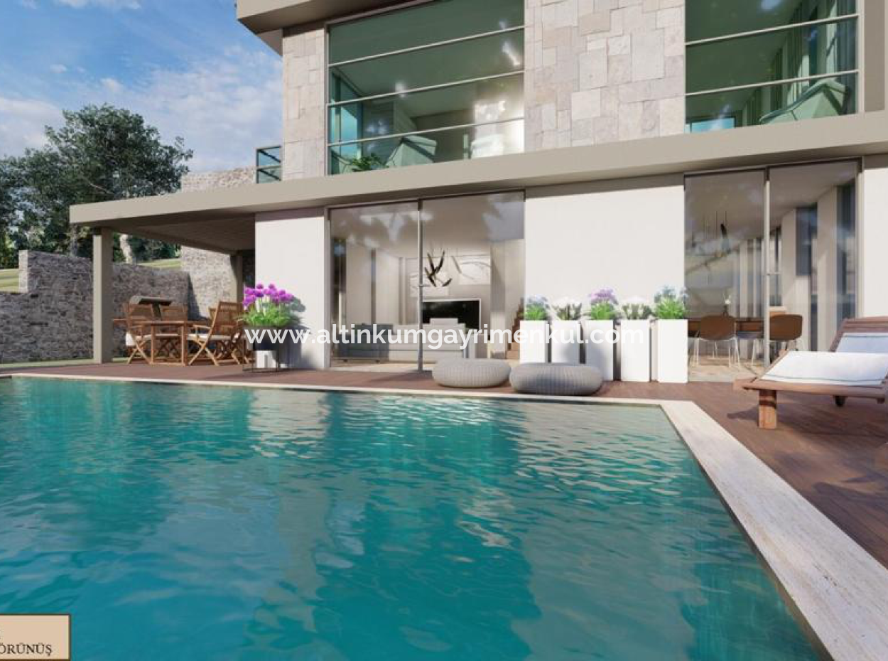 Didim Akbuk 3 In 1 Villa With Pool With Sea View For Sale