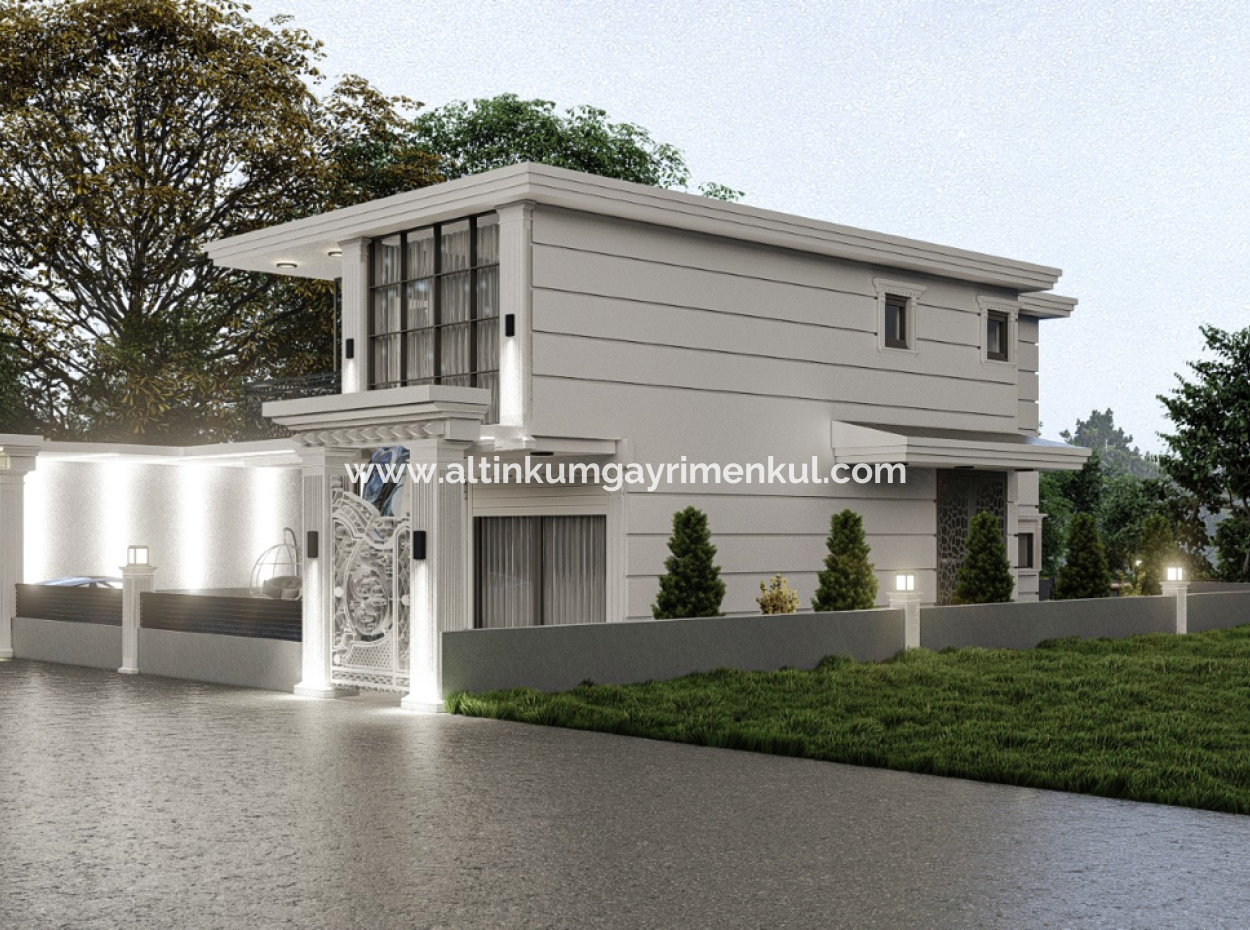 3 Detached Villa With 1 Separate Kitchen For Sale In Didim Hisar