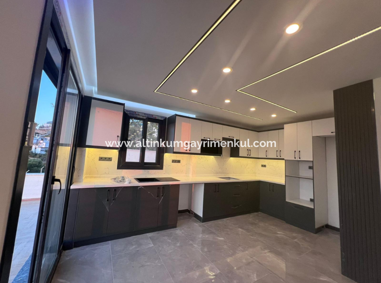 4 In 1 Villa With Pool With Sea View For Sale In Didim Akbuk