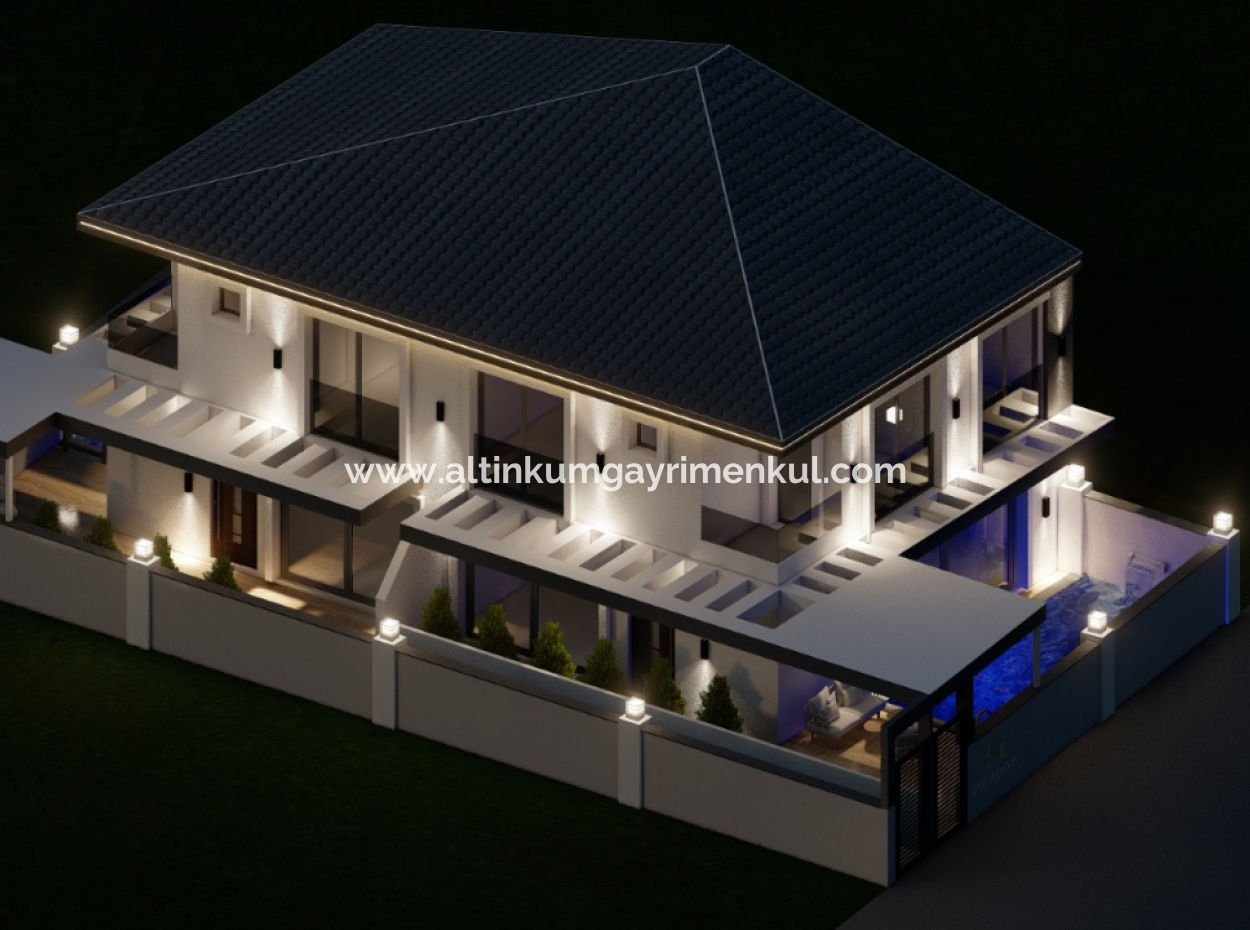 3 1 Villa With Pool For Sale In Didim Hisar Neighborhood