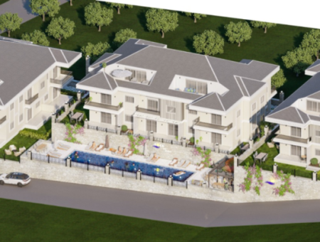 Zero Apartments For Sale In Didim Mavisehir On Site With Sea View Pool