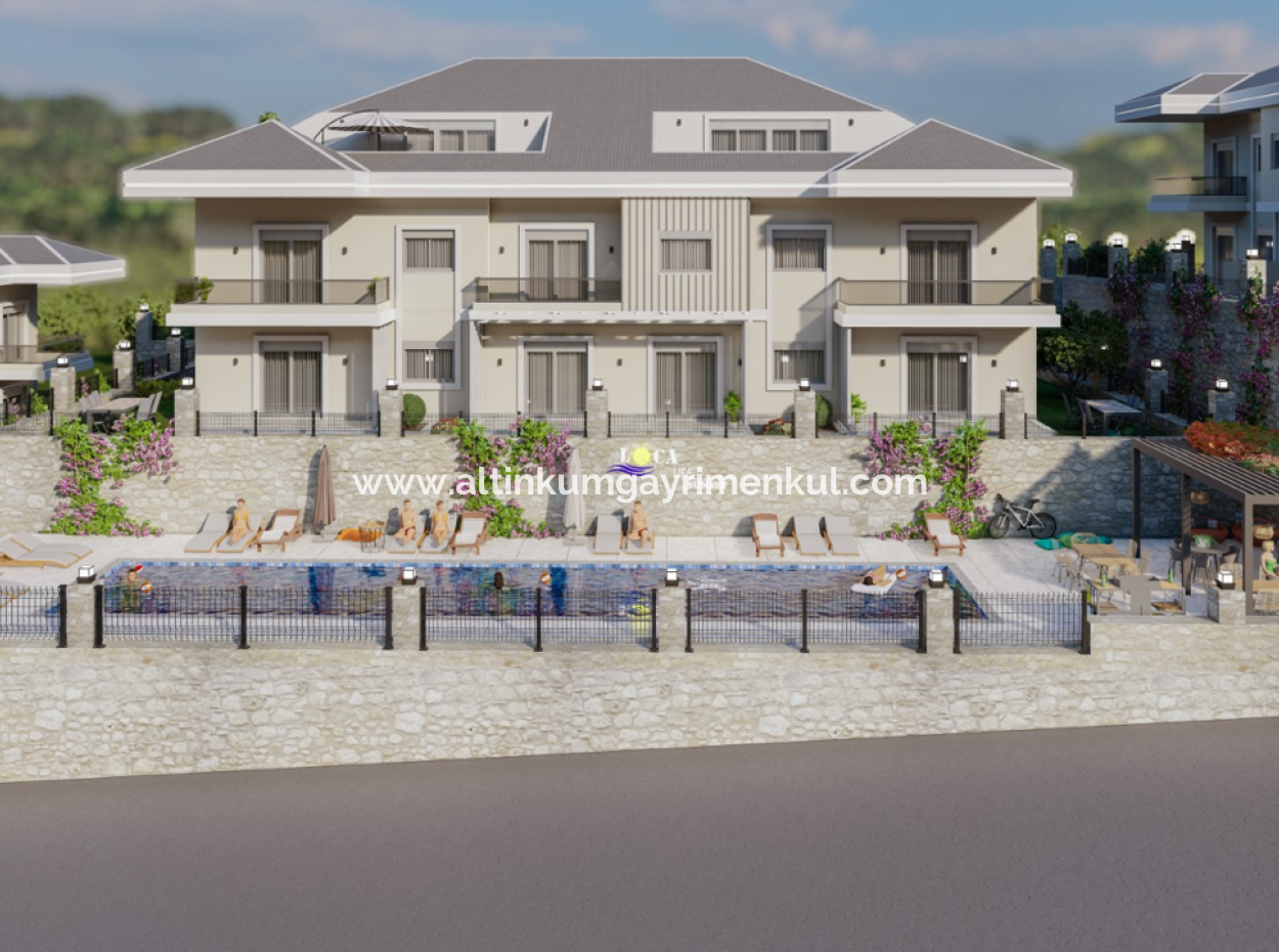 Didim Mavisehirde Satilik Deniz Manzarali Havuzlu Sitede Sifir Daireler